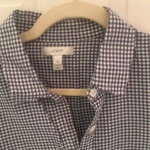 J Crew pullover button down, so cute